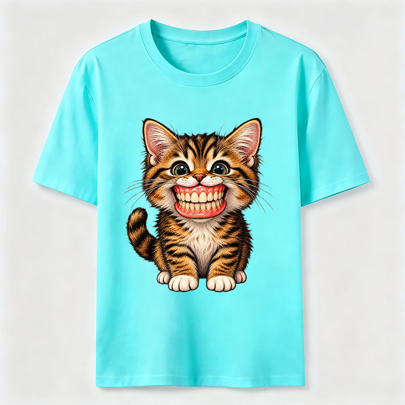 A cat wearing dentures Classic T-Shirt
