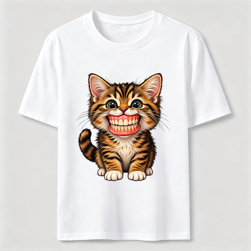 A cat wearing dentures Classic T-Shirt