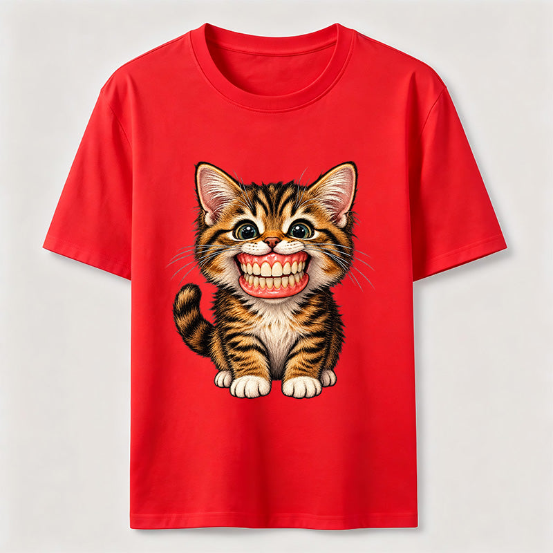 A cat wearing dentures Classic T-Shirt