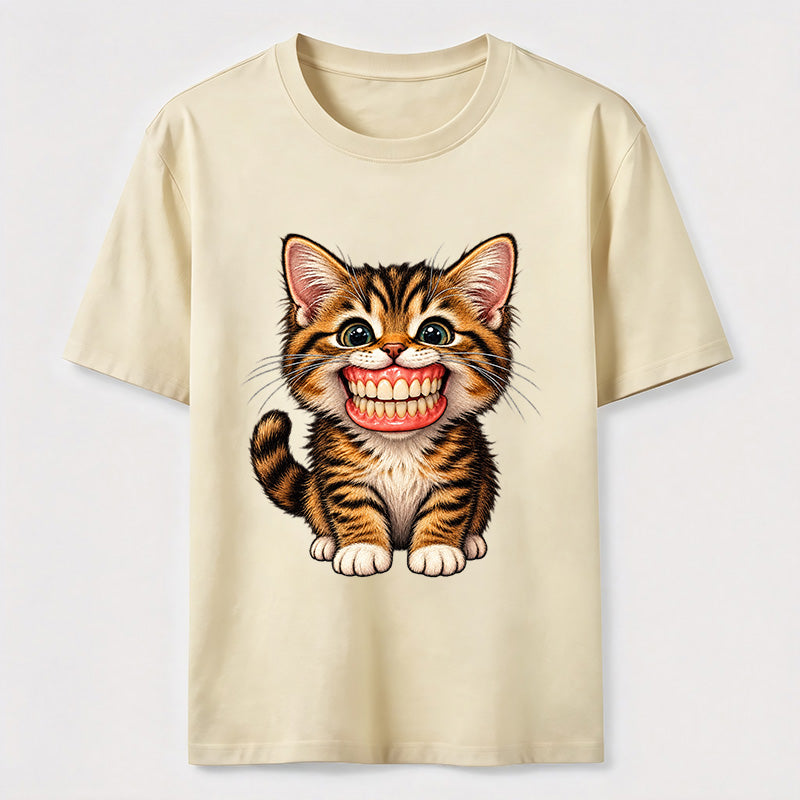 A cat wearing dentures Classic T-Shirt