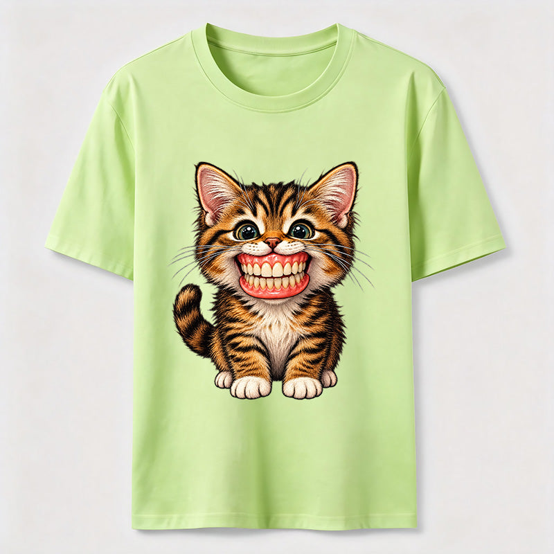 A cat wearing dentures Classic T-Shirt