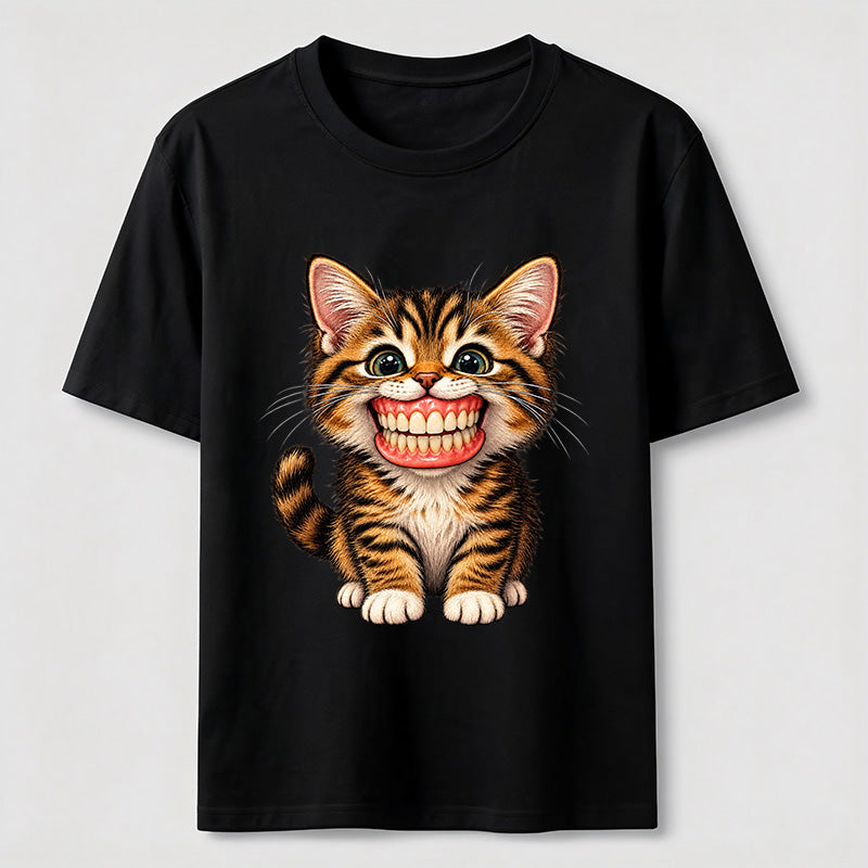 A cat wearing dentures Classic T-Shirt
