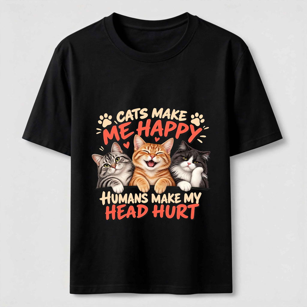 Cats Makes Me Happy  Classic T-Shirt