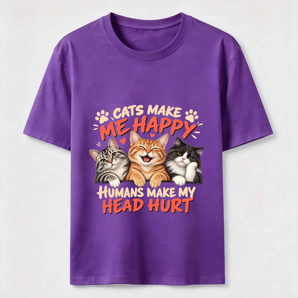 Cats Makes Me Happy  Classic T-Shirt