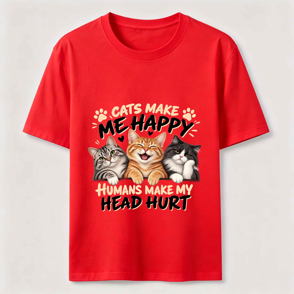 Cats Makes Me Happy  Classic T-Shirt