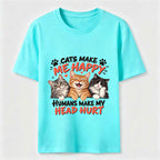 Cats Makes Me Happy  Classic T-Shirt