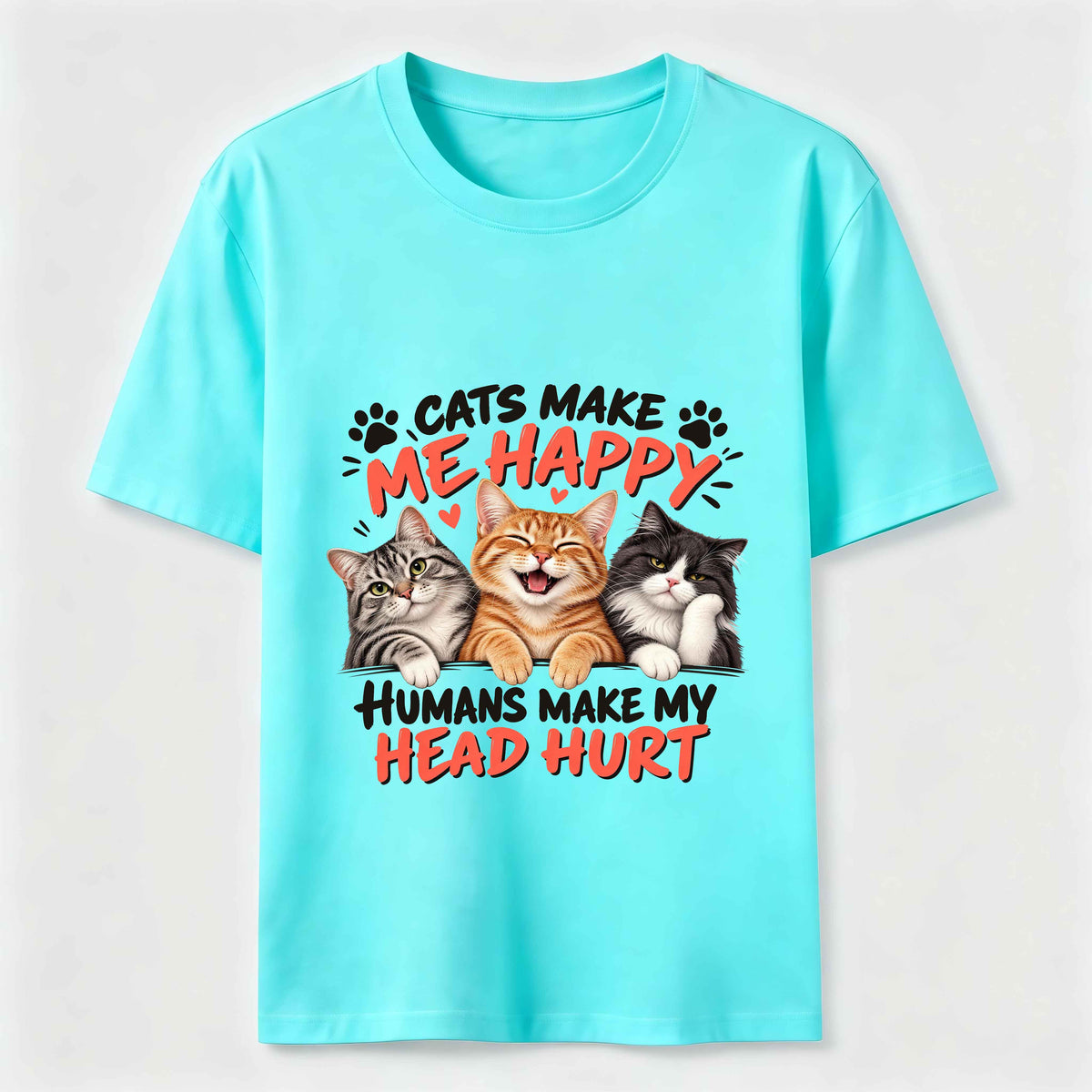 Cats Makes Me Happy  Classic T-Shirt