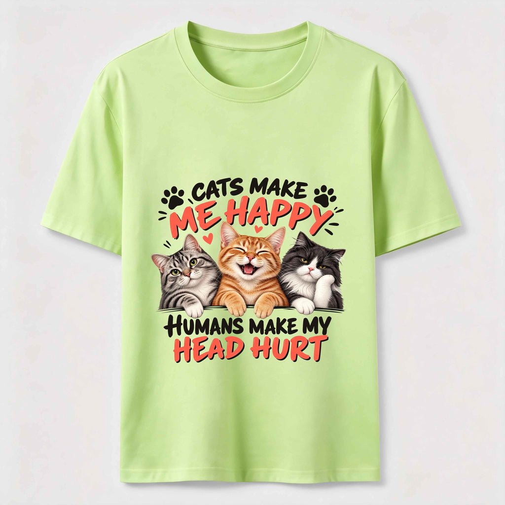 Cats Makes Me Happy  Classic T-Shirt