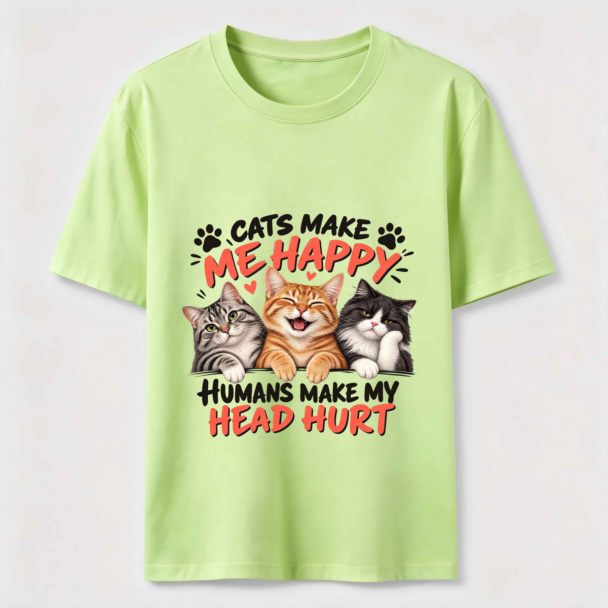 Cats Makes Me Happy  Classic T-Shirt