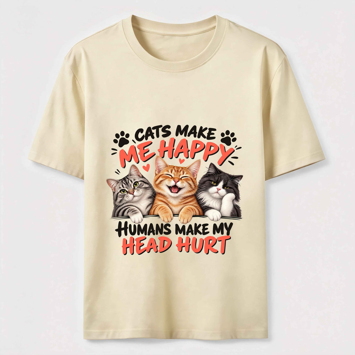 Cats Makes Me Happy  Classic T-Shirt