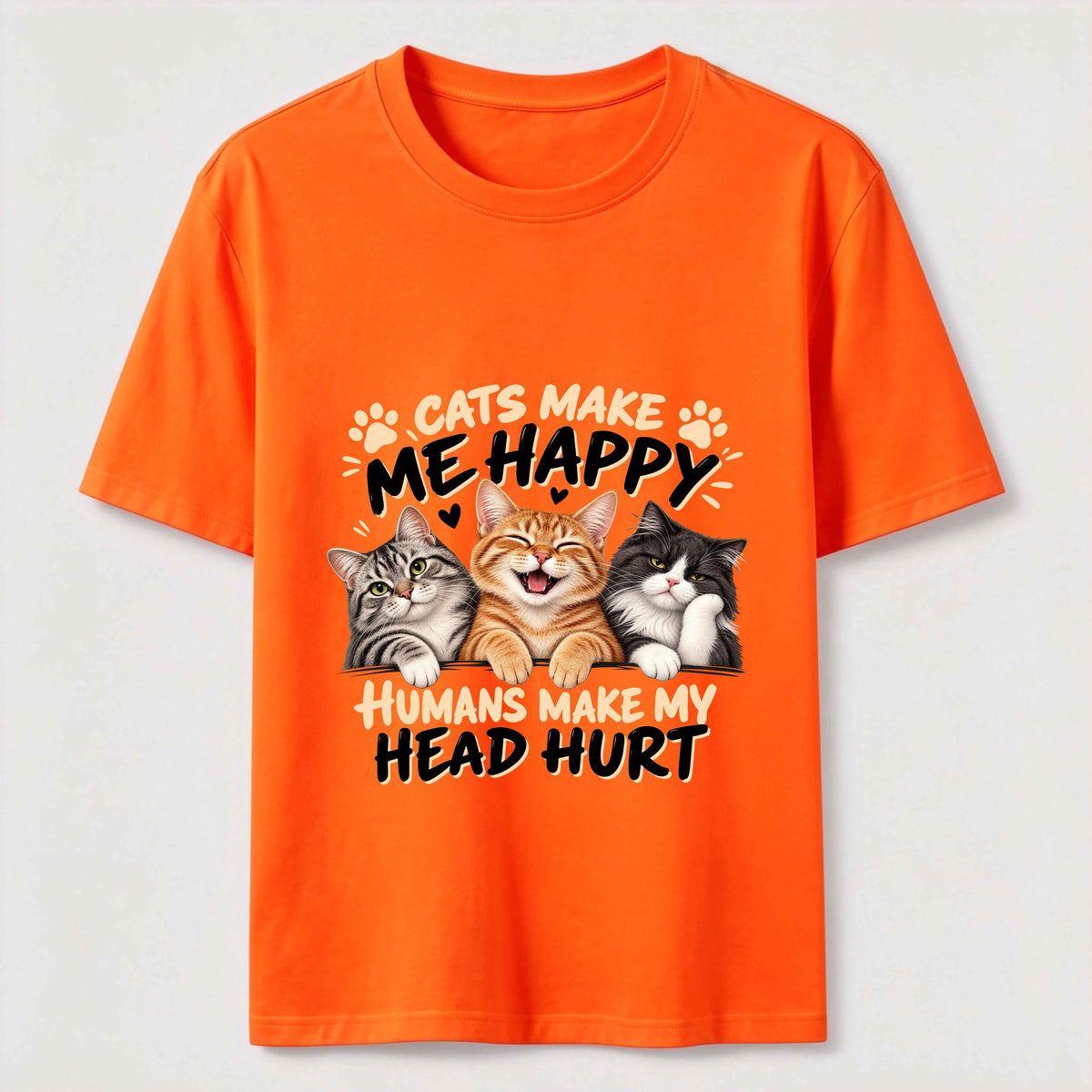 Cats Makes Me Happy  Classic T-Shirt