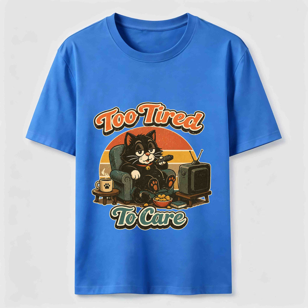 Too Tired to Care Cat Classic T-Shirt