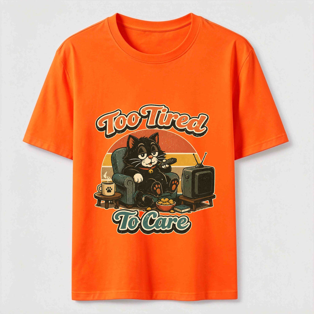 Too Tired to Care Cat Classic T-Shirt