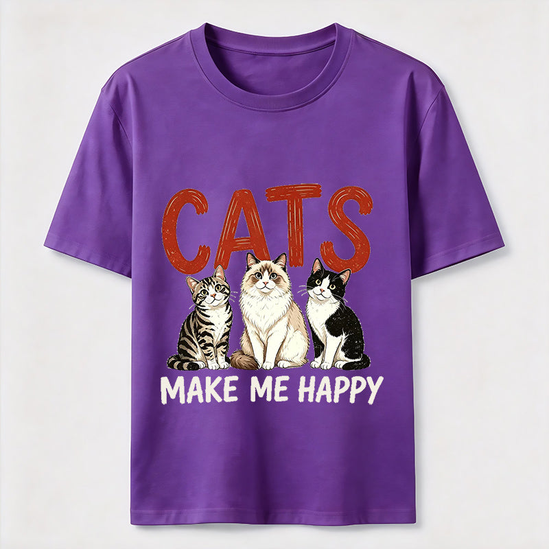 Cats Make Me Happy Classic T-Shirt