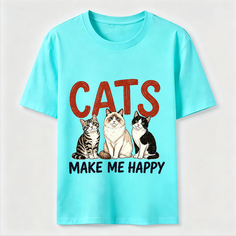 Cats Make Me Happy Classic T-Shirt