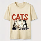 Cats Make Me Happy Classic T-Shirt