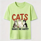 Cats Make Me Happy Classic T-Shirt