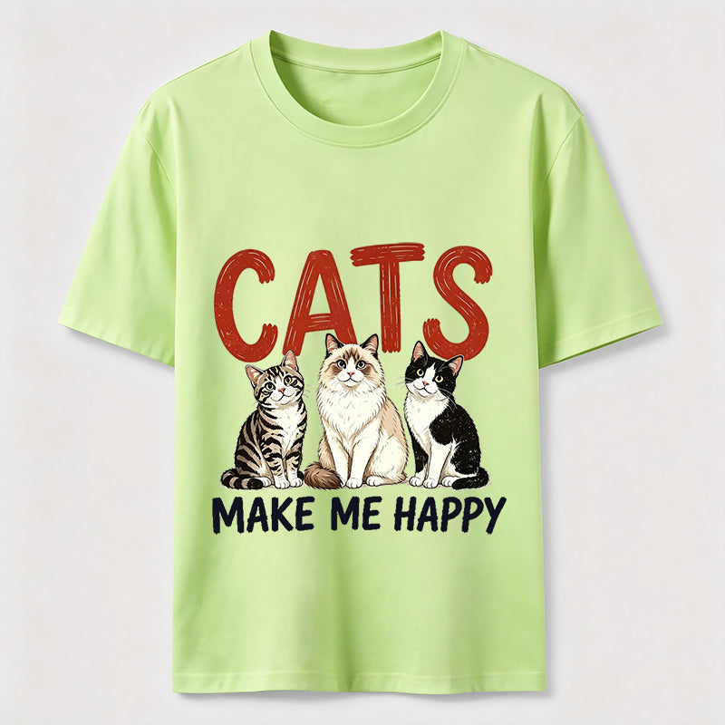 Cats Make Me Happy Classic T-Shirt