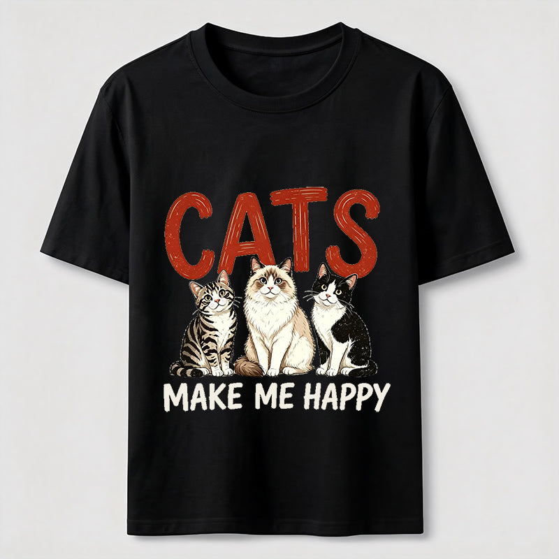 Cats Make Me Happy Classic T-Shirt