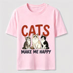 Cats Make Me Happy Classic T-Shirt