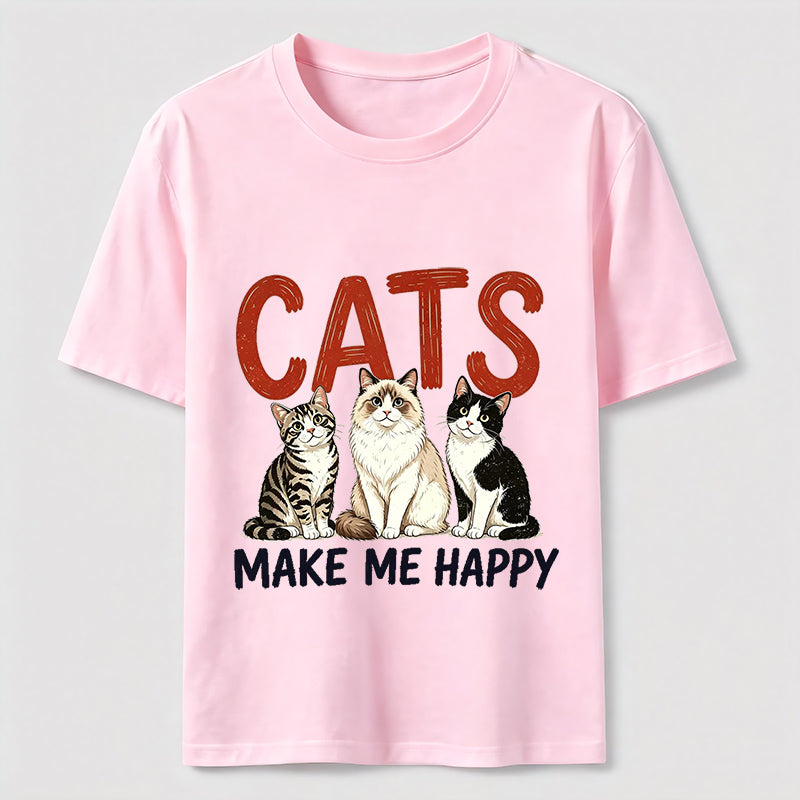 Cats Make Me Happy Classic T-Shirt