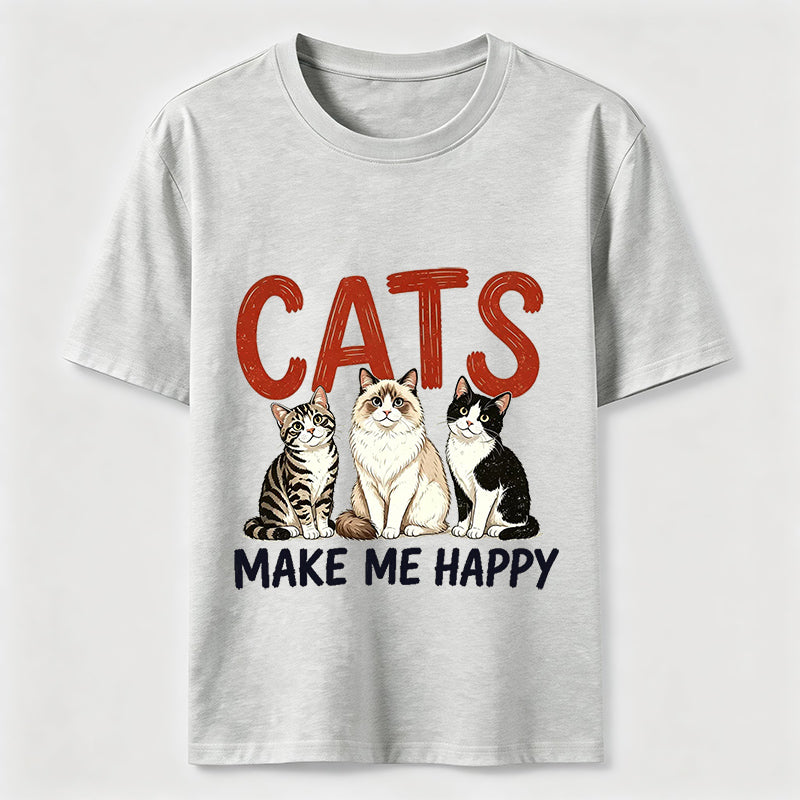 Cats Make Me Happy Classic T-Shirt