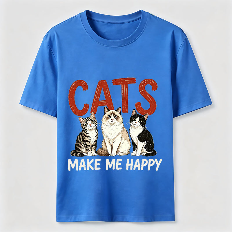 Cats Make Me Happy Classic T-Shirt