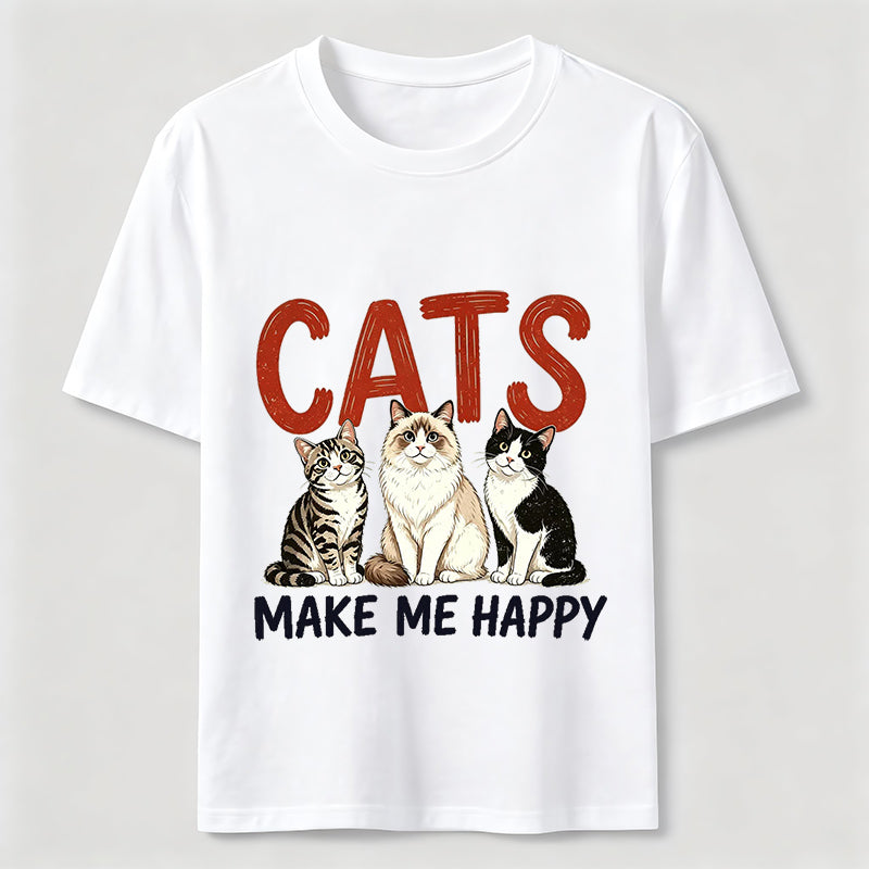 Cats Make Me Happy Classic T-Shirt