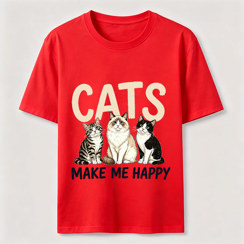 Cats Make Me Happy Classic T-Shirt