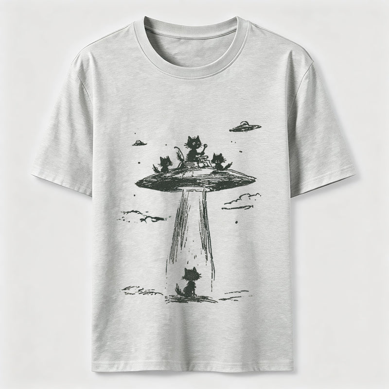 Alien Abduction Cat Classic T-Shirt