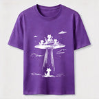 Alien Abduction Cat Classic T-Shirt