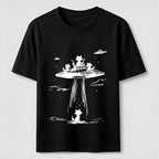 Alien Abduction Cat Classic T-Shirt