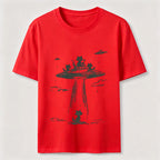 Alien Abduction Cat Classic T-Shirt