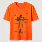 Alien Abduction Cat Classic T-Shirt
