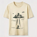 Alien Abduction Cat Classic T-Shirt