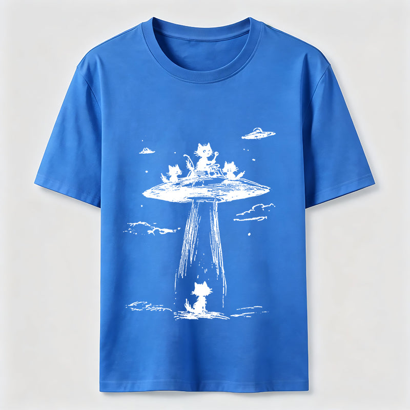 Alien Abduction Cat Classic T-Shirt