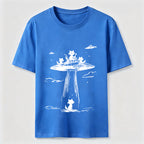 Alien Abduction Cat Classic T-Shirt