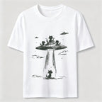 Alien Abduction Cat Classic T-Shirt