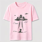 Alien Abduction Cat Classic T-Shirt