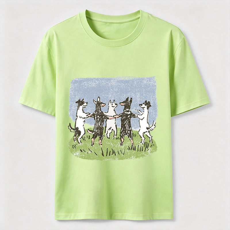 Happy Dancing Dogs Classic T-Shirt