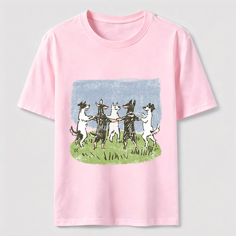 Happy Dancing Dogs Classic T-Shirt