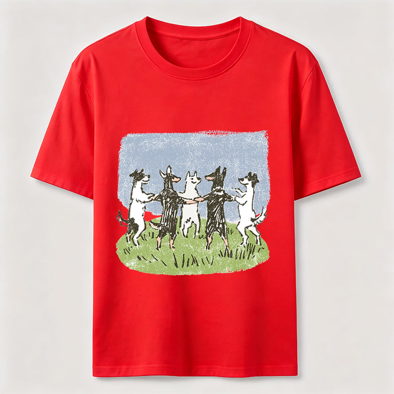 Happy Dancing Dogs Classic T-Shirt