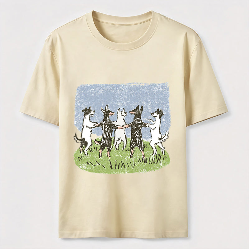 Happy Dancing Dogs Classic T-Shirt