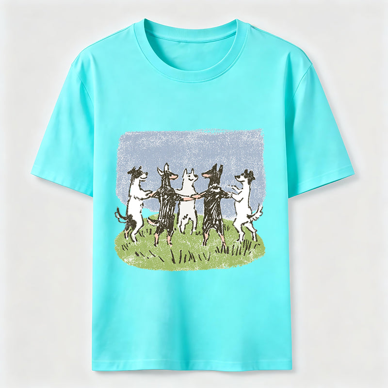 Happy Dancing Dogs Classic T-Shirt