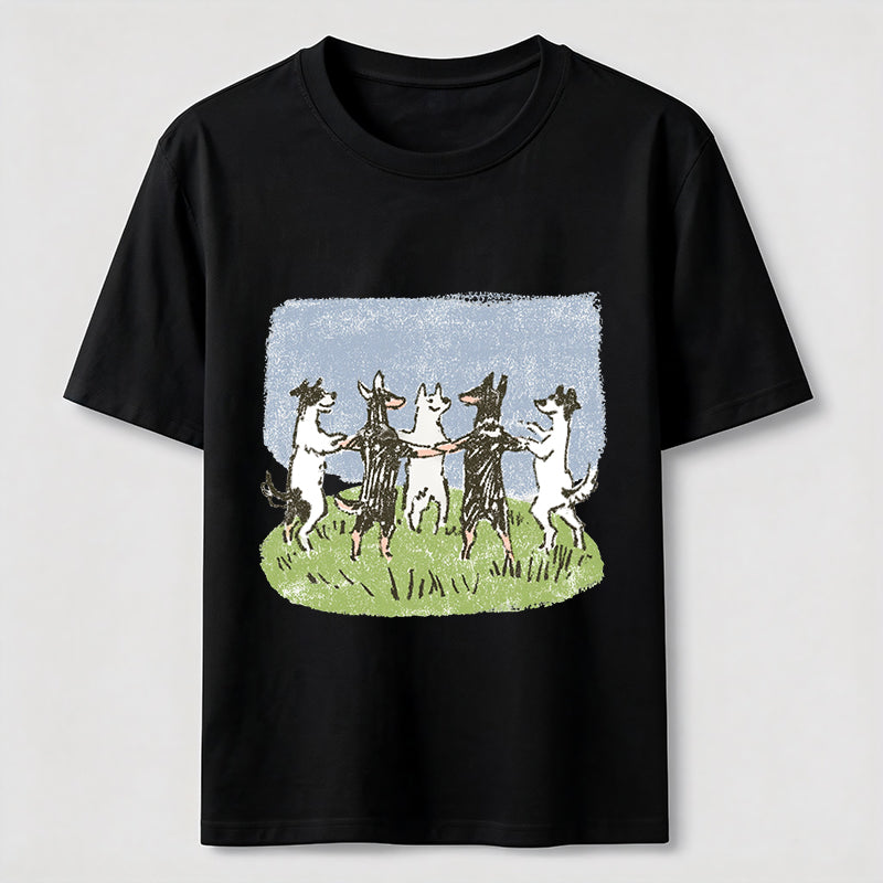Happy Dancing Dogs Classic T-Shirt