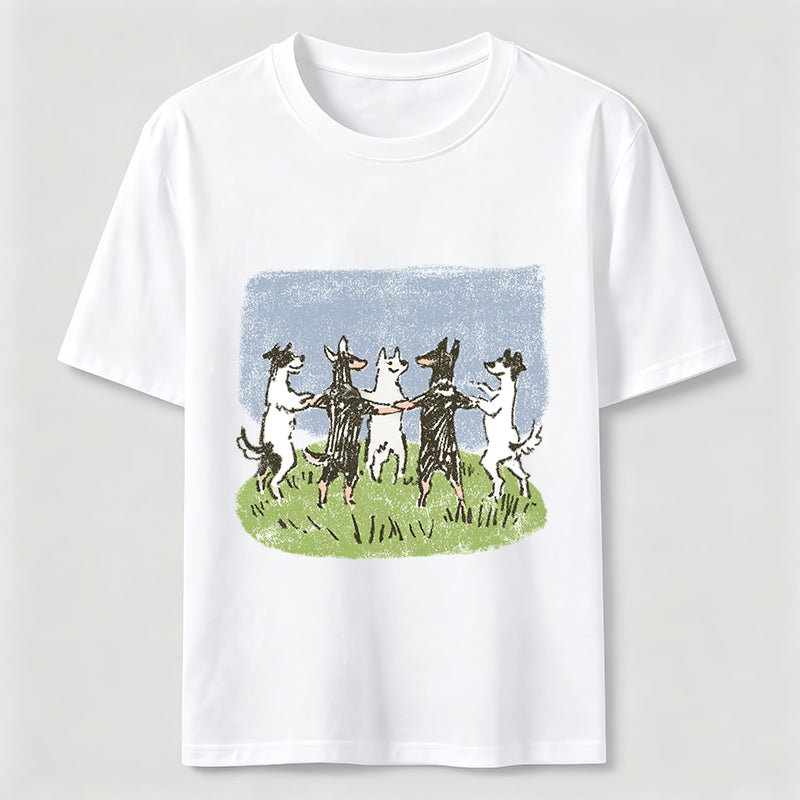 Happy Dancing Dogs Classic T-Shirt