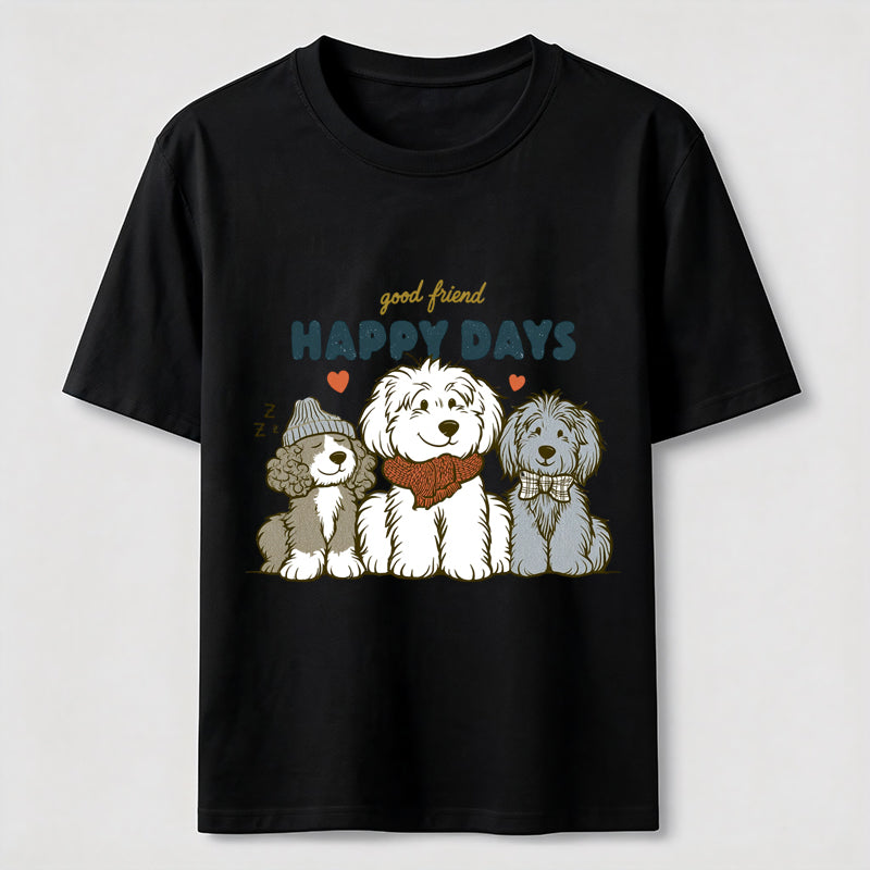 Happy Days Dog Friends Classic T-Shirt