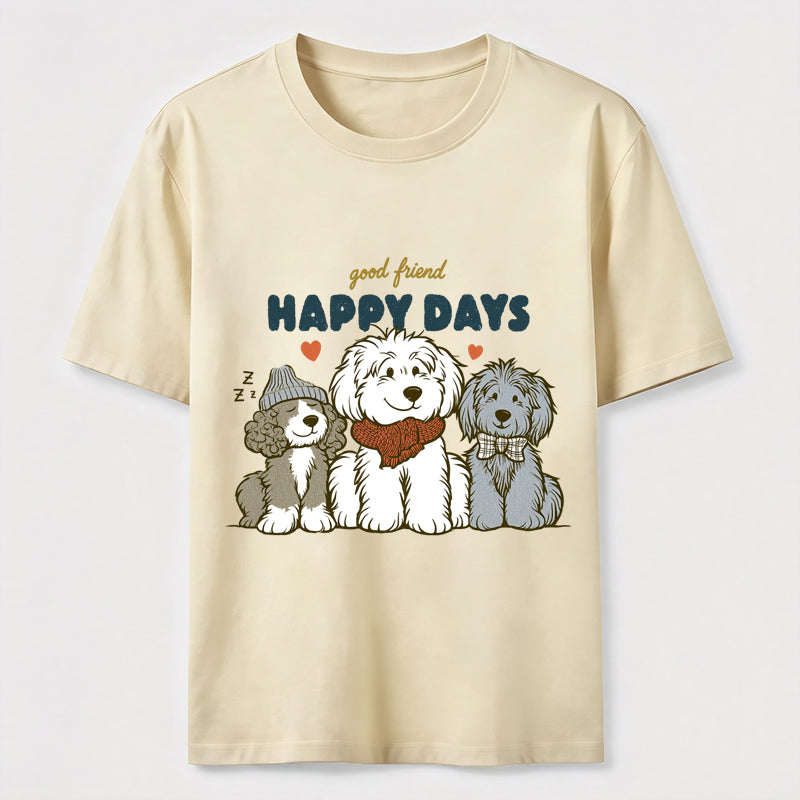 Happy Days Dog Friends Classic T-Shirt