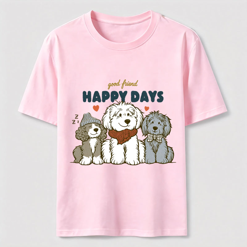 Happy Days Dog Friends Classic T-Shirt