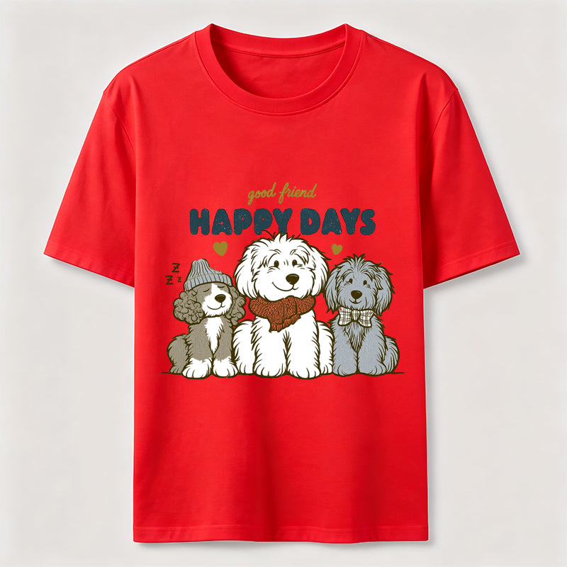 Happy Days Dog Friends Classic T-Shirt